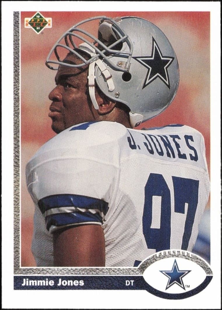 1991 Upper Deck Jimmie Jones #430 football trading card front