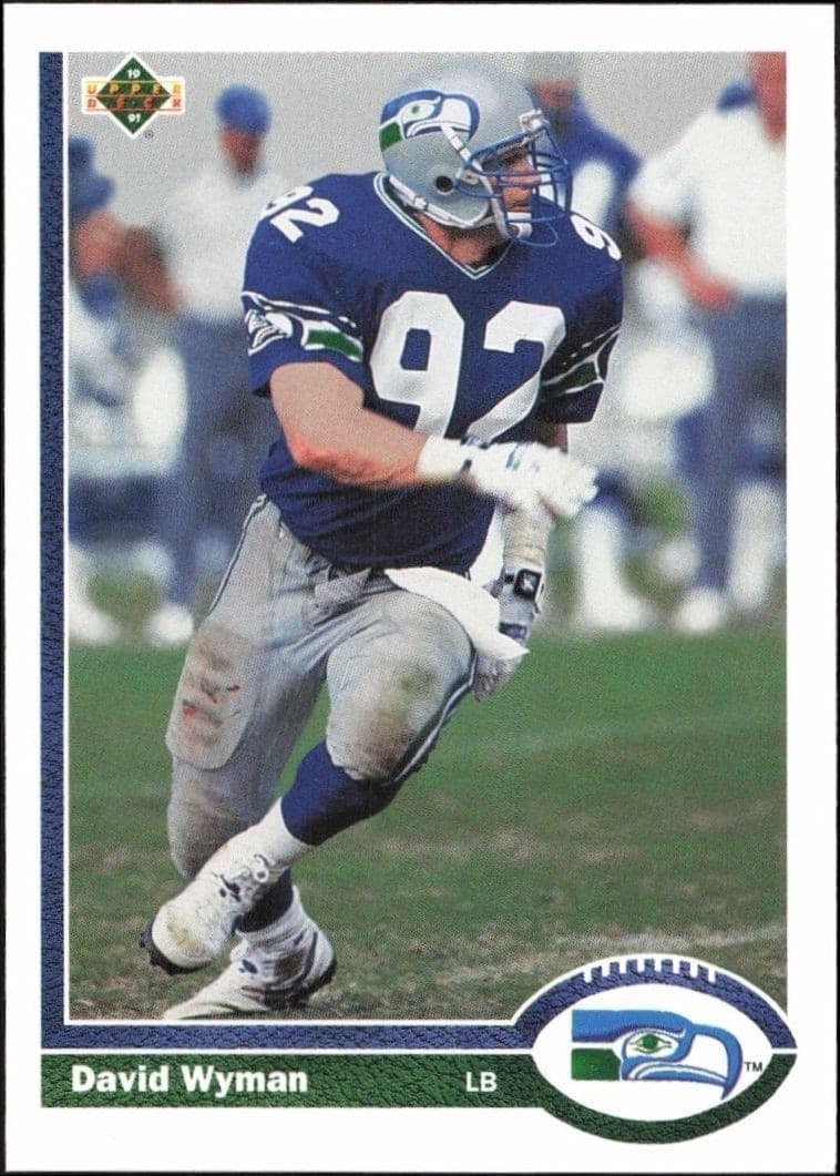 1991 Upper Deck David Wyman #340 football trading card front