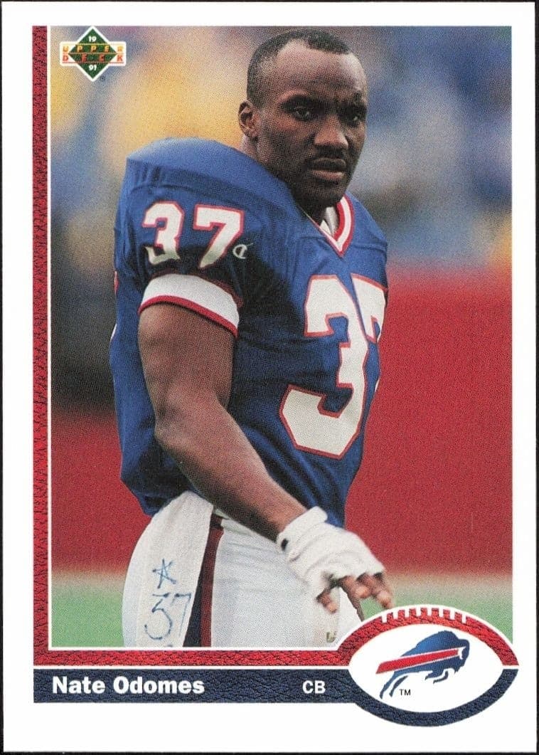 1991 Upper Deck Nate Odomes #349 football trading card front