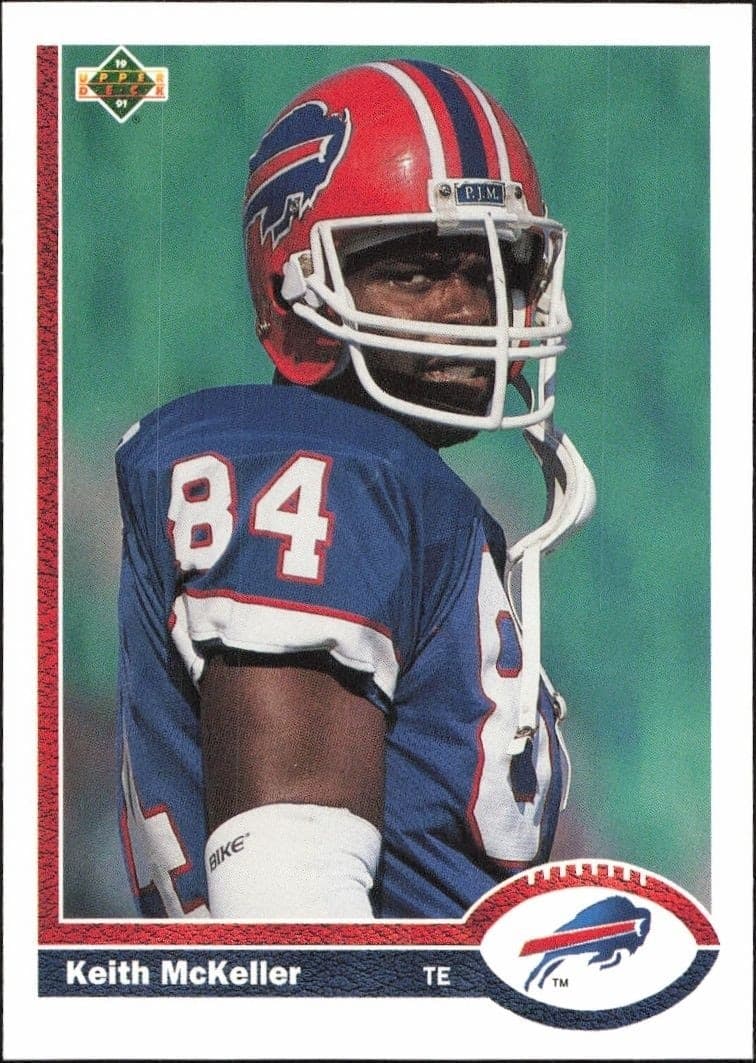 1991 Upper Deck Keith McKeller #360 football trading card front