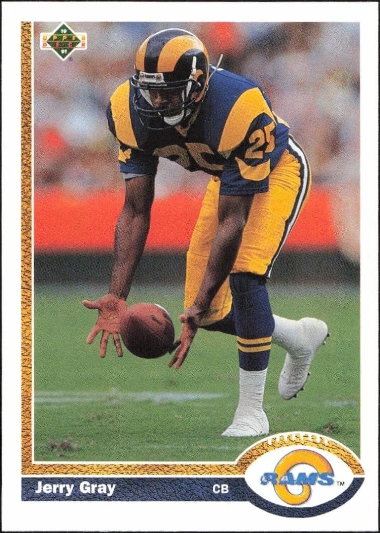 1991 Upper Deck Jerry Gray #364 football trading card front