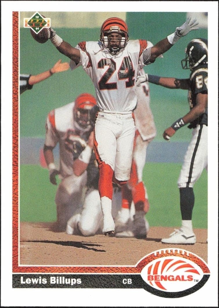 1991 Upper Deck Lewis Billups #368 football trading card front