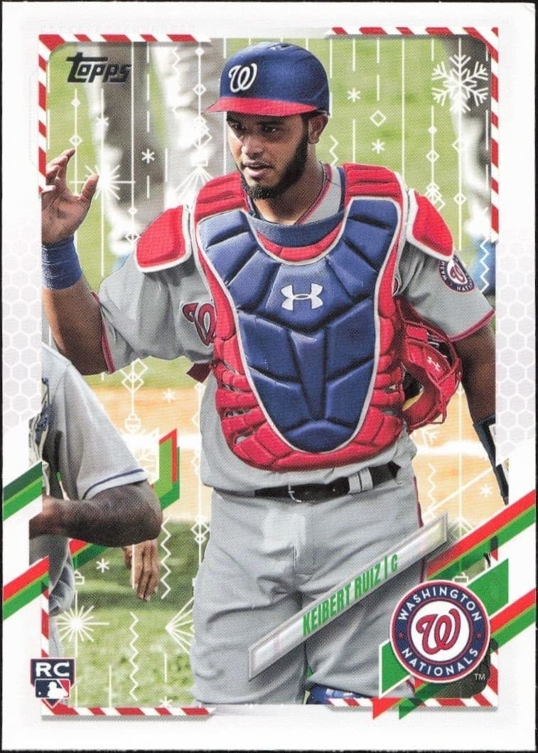 2021 Topps Holiday Keibert Ruiz #HW194 baseball trading card front