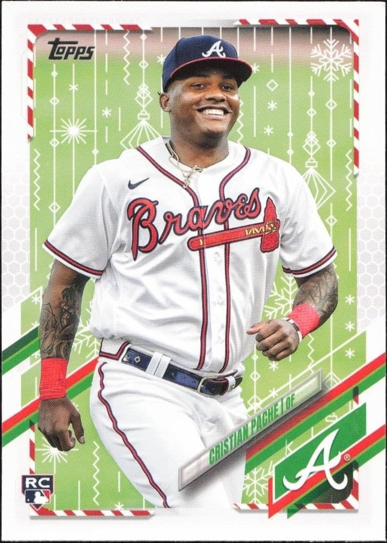 2021 Topps Holiday Cristian Pache #HW20 baseball trading card front