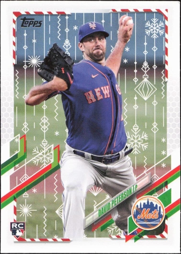 2021 Topps Holiday David Peterson #HW192 baseball trading card front