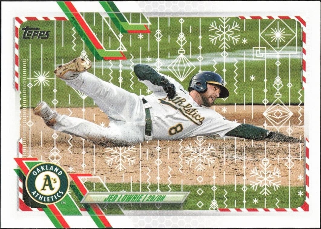 2021 Topps Holiday Jed Lowrie #HW98 trading card