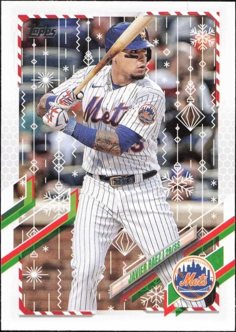 2021 Topps Holiday Javier Baez #HW73 trading card