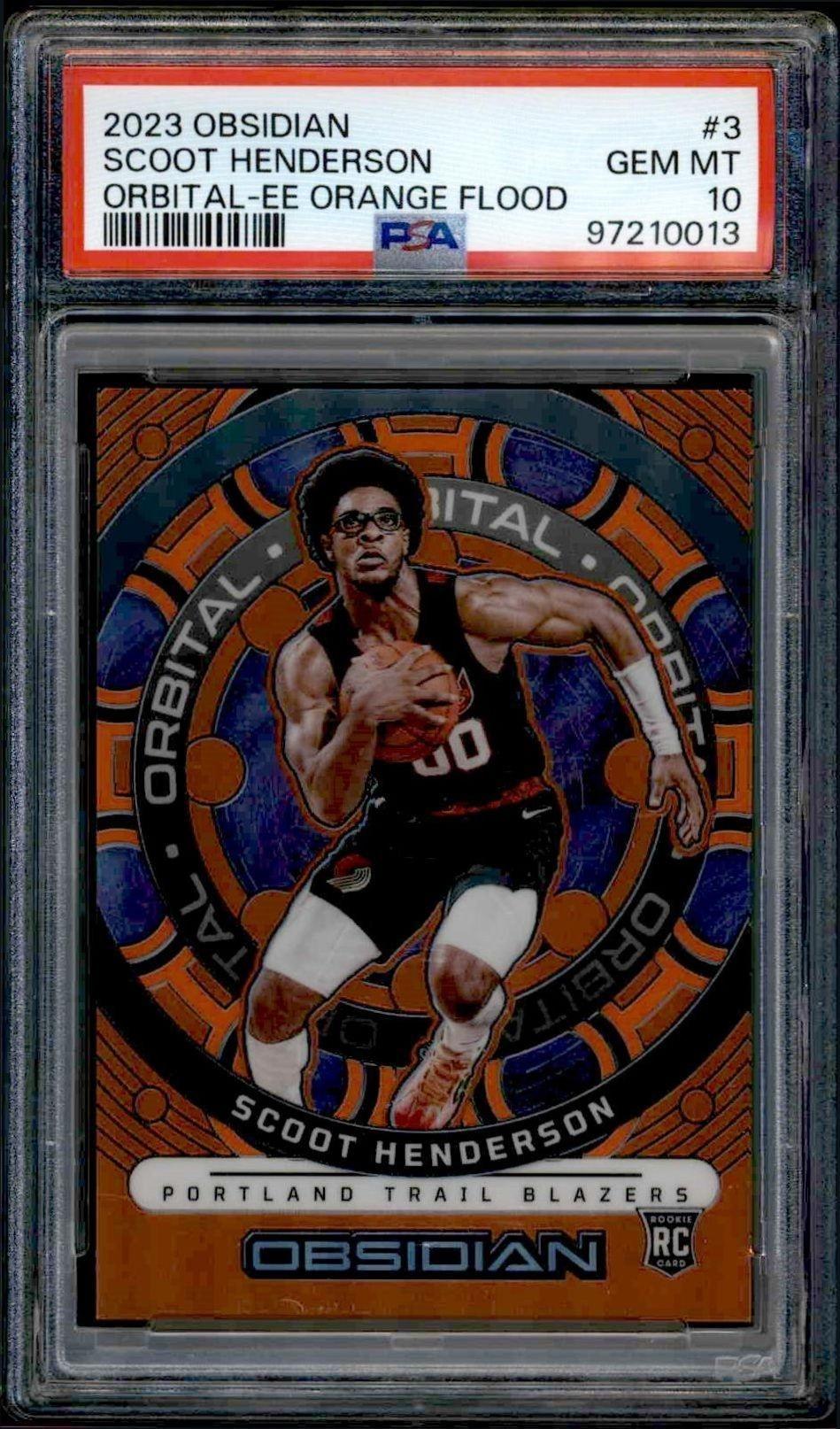 2023-24 Panini Obsidian Scoot Henderson #3 trading card