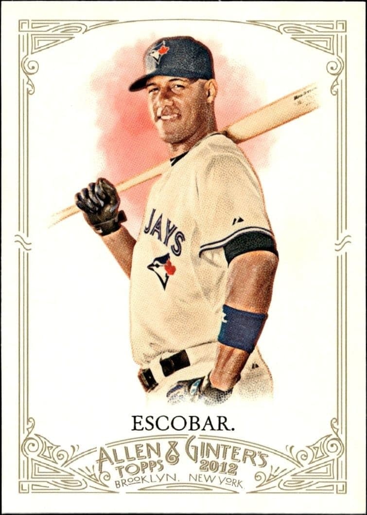 2012 Topps Allen & Ginter Yunel Escobar #214 trading card