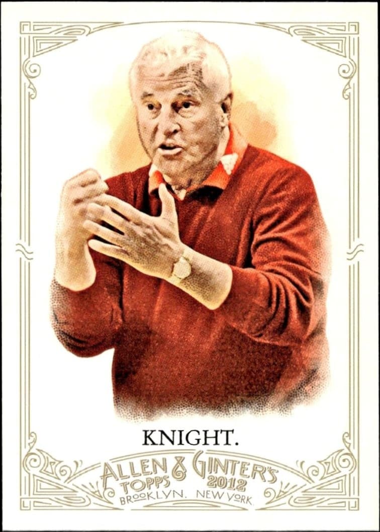 2012 Topps Allen & Ginter Bob Knight #19 baseball trading card front
