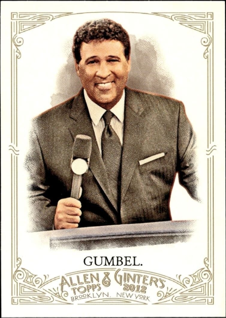 2012 Topps Allen & Ginter Greg Gumbel #292 baseball trading card front