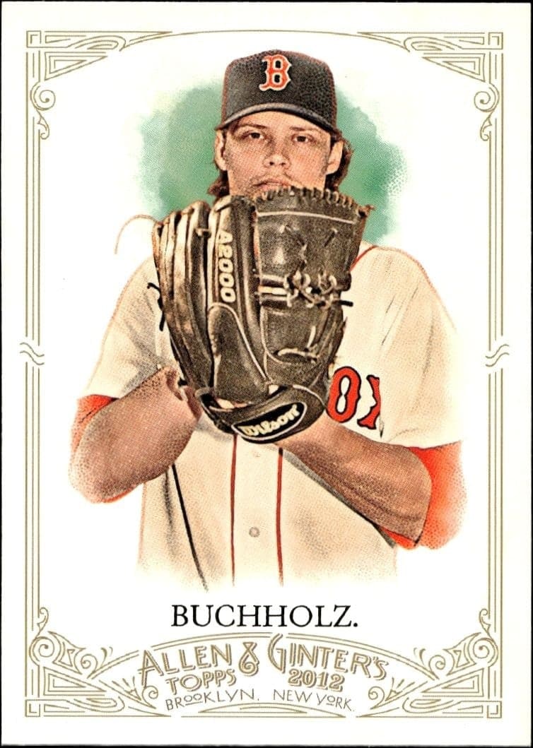 2012 Topps Allen & Ginter Clay Buchholz #50 baseball trading card front