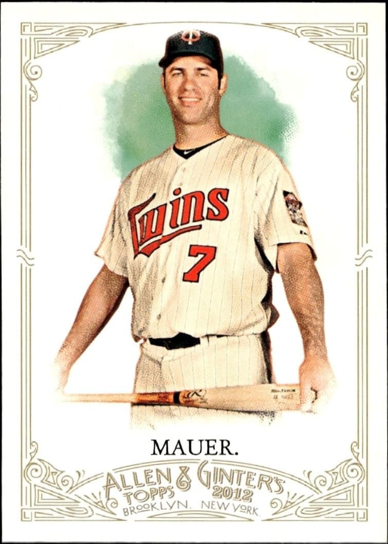 2012 Topps Allen & Ginter Joe Mauer #78 trading card