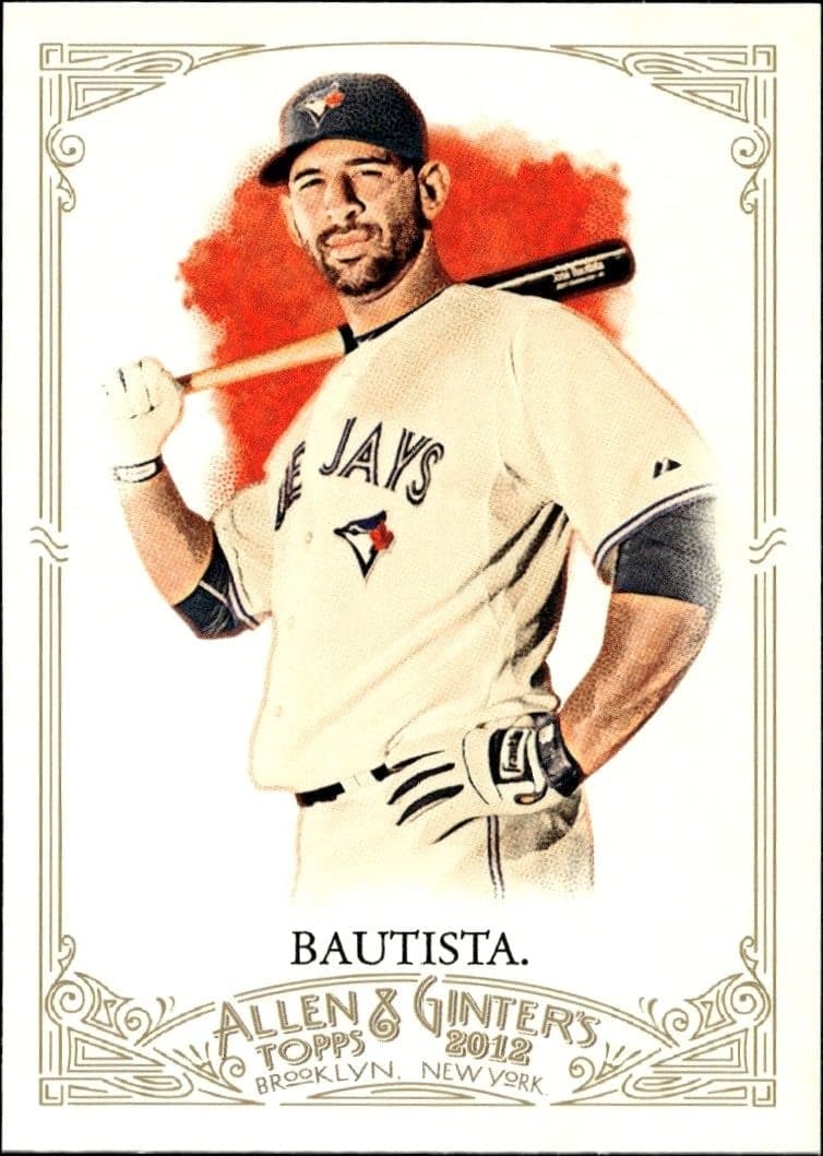 2012 Topps Allen & Ginter Jose Bautista #93 baseball trading card front