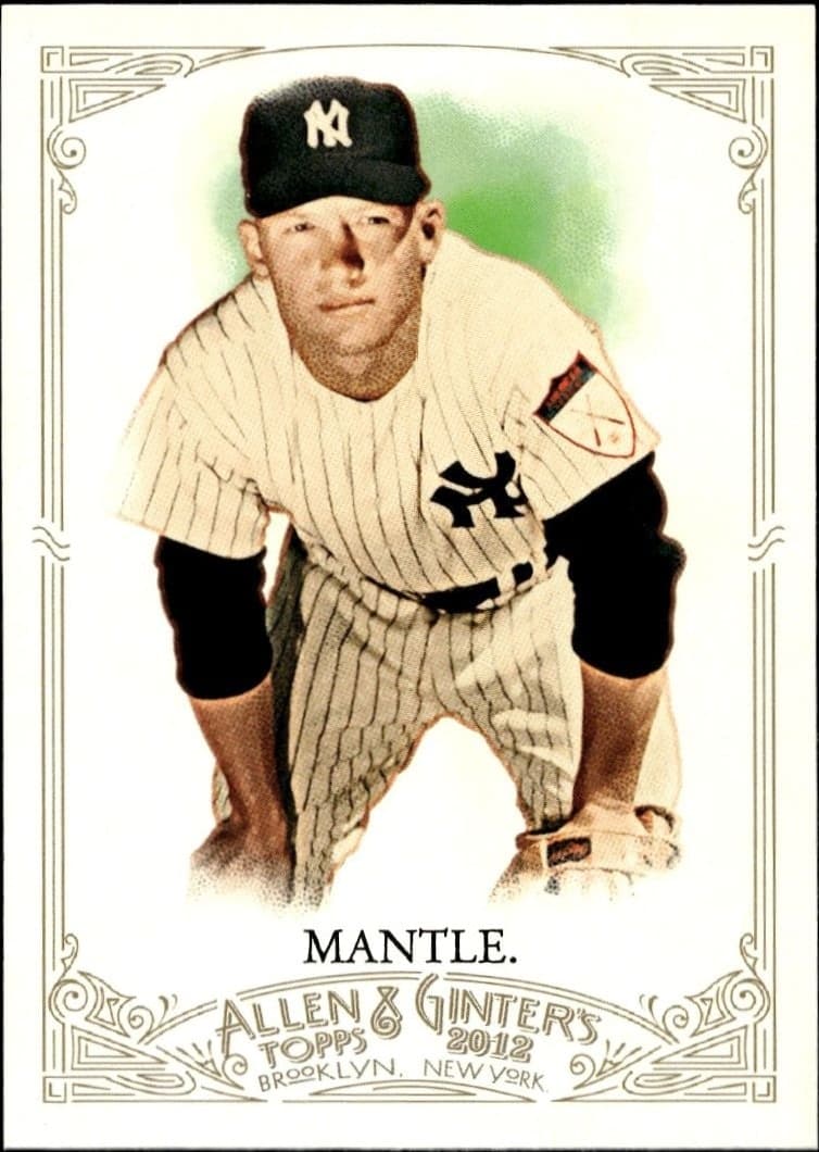 2012 Topps Allen & Ginter Mickey Mantle #7 trading card