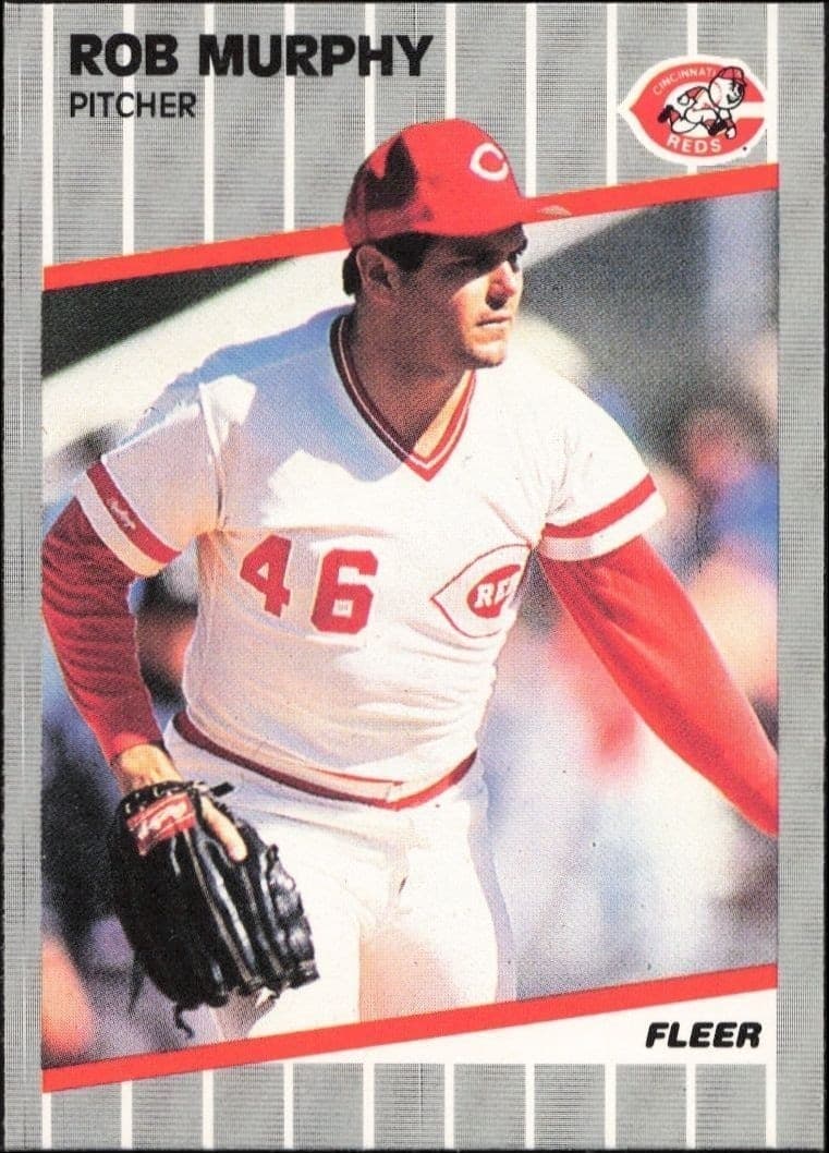 1989 Fleer Rob Murphy #165 trading card