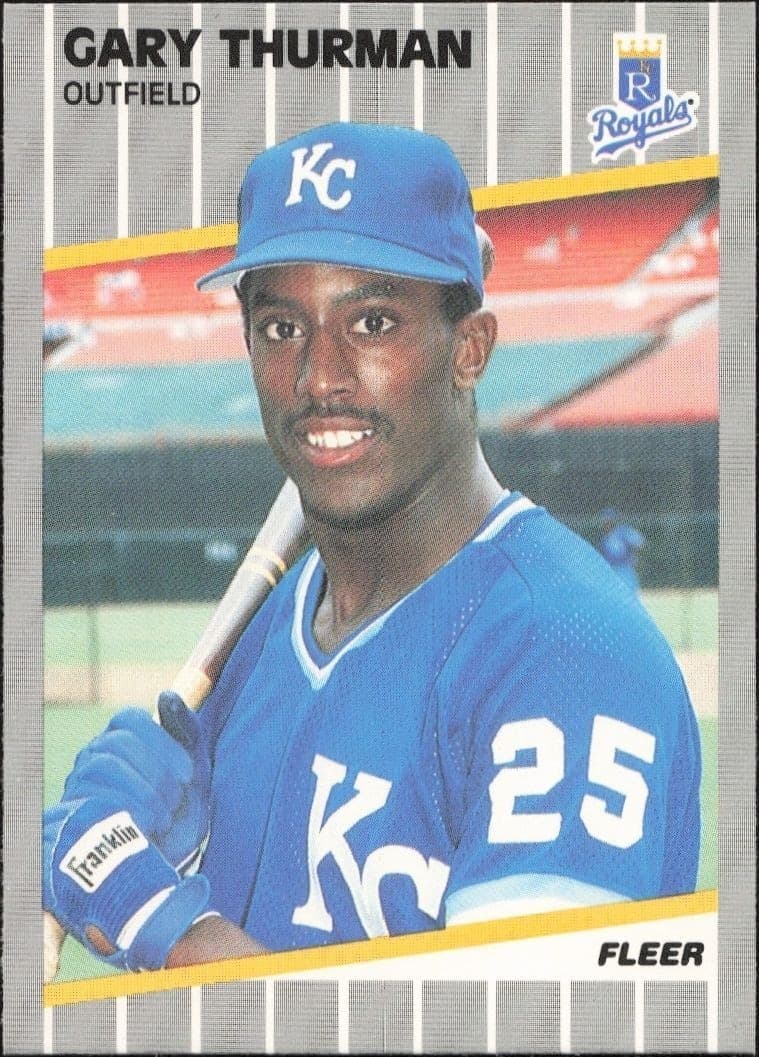 1989 Fleer Gary Thurman #296 trading card