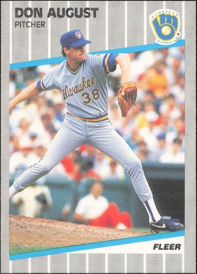 1989 Fleer Don August #177 trading card