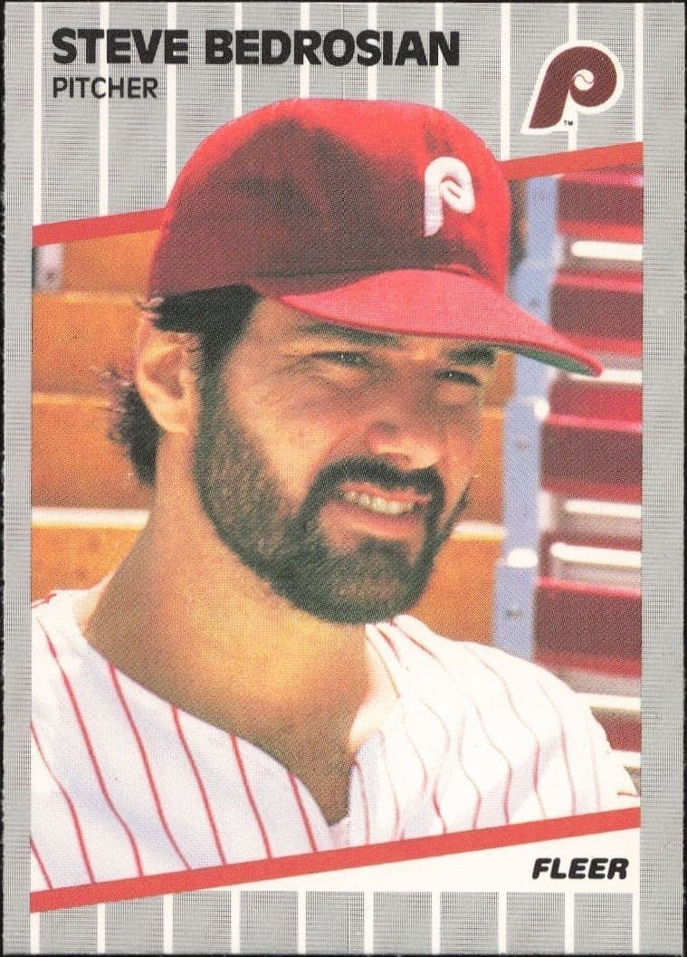 1989 Fleer Steve Bedrosian #562 trading card