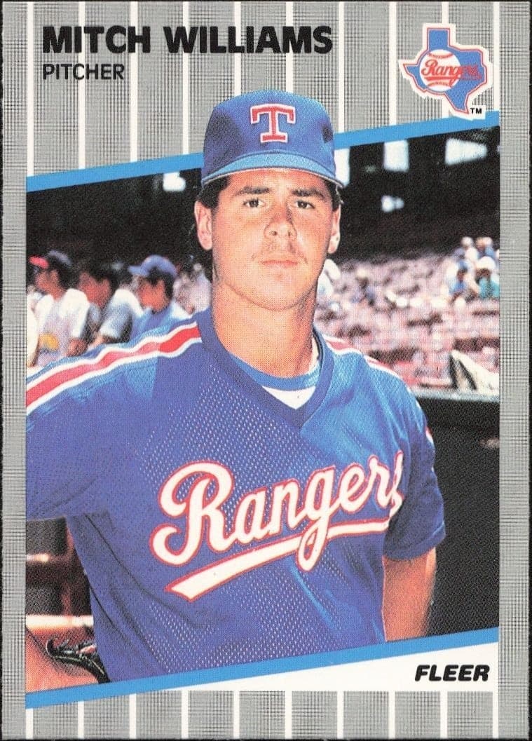1989 Fleer Mitch Williams #536 trading card