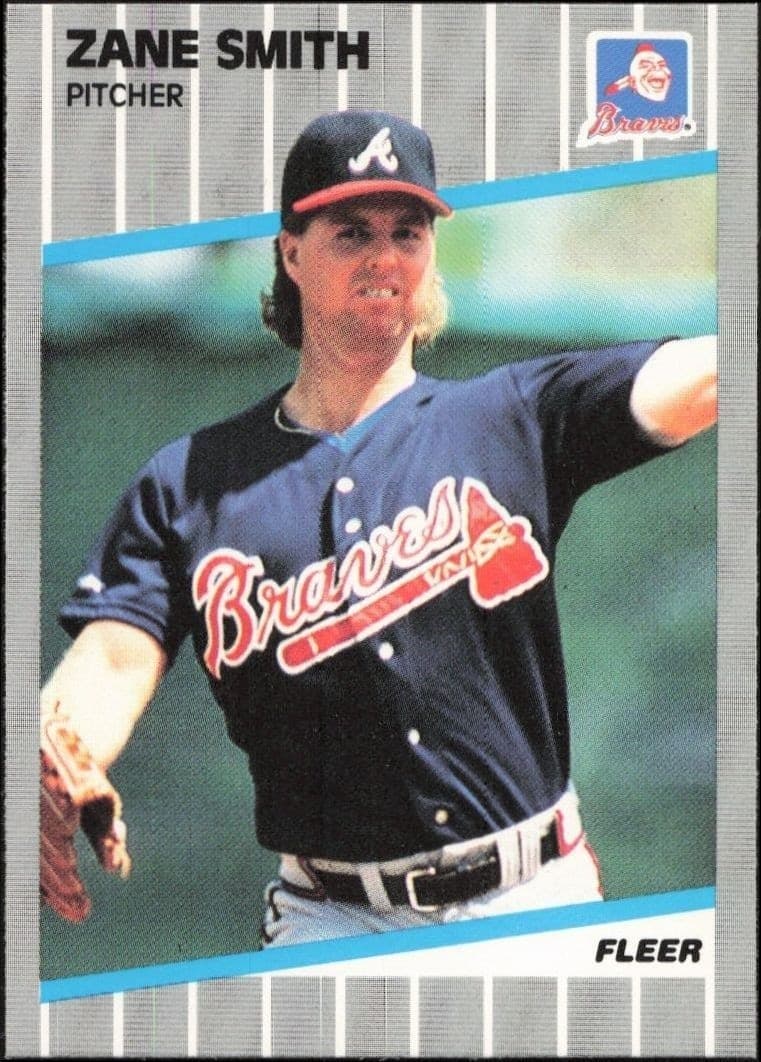 1989 Fleer Zane Smith #601 trading card