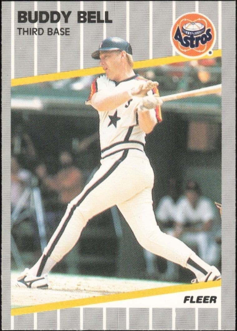1989 Fleer Buddy Bell #352 trading card