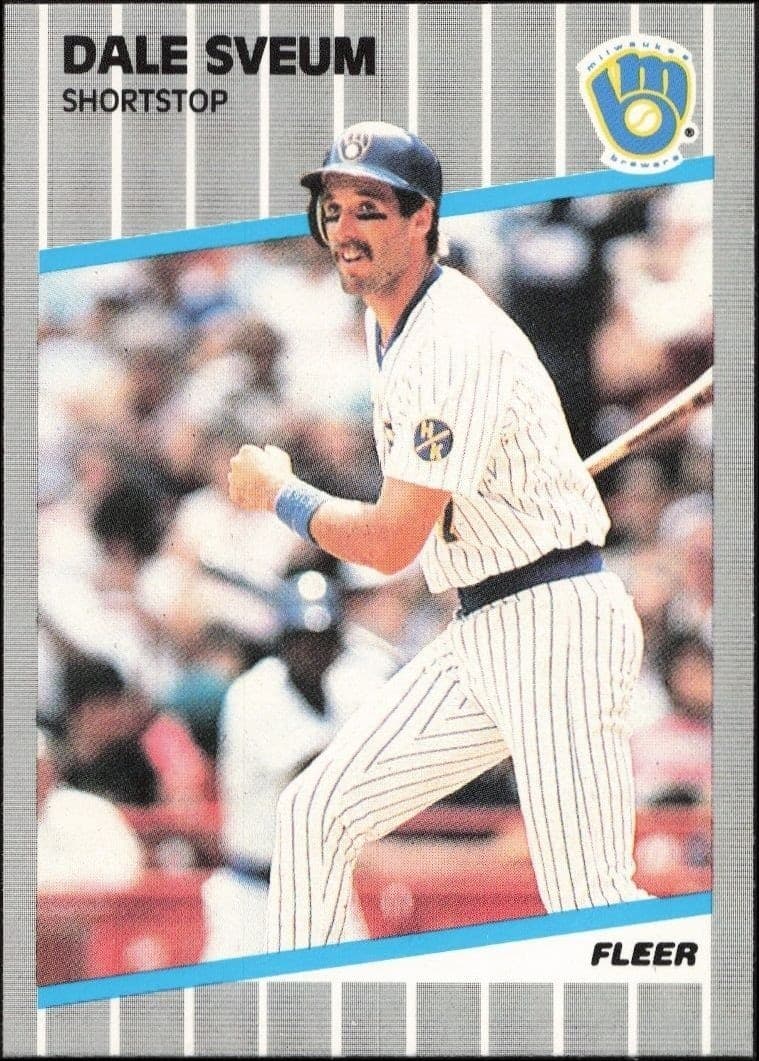 1989 Fleer Dale Sveum #198 trading card