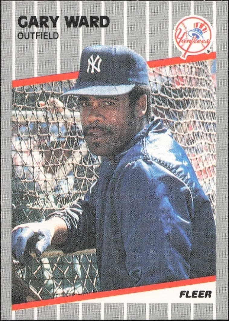 1989 Fleer Gary Ward #273 trading card