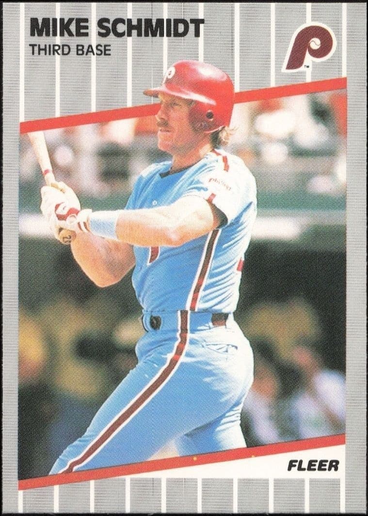 1989 Fleer Mike Schmidt #582 trading card