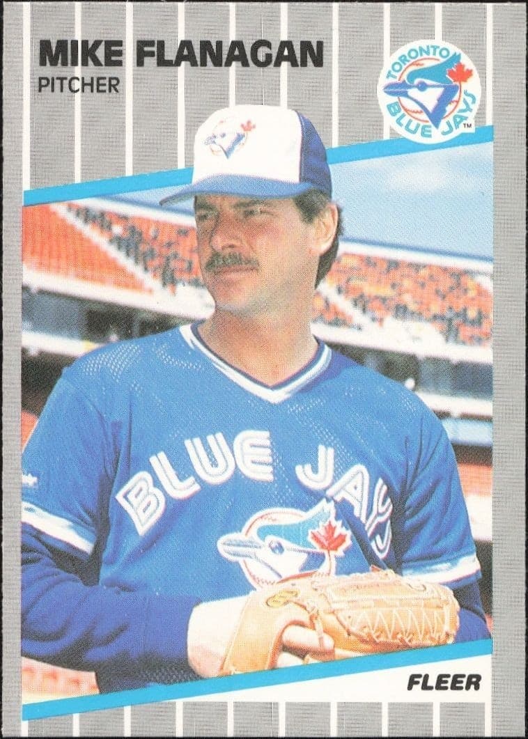 1989 Fleer Mike Flanagan #233 trading card