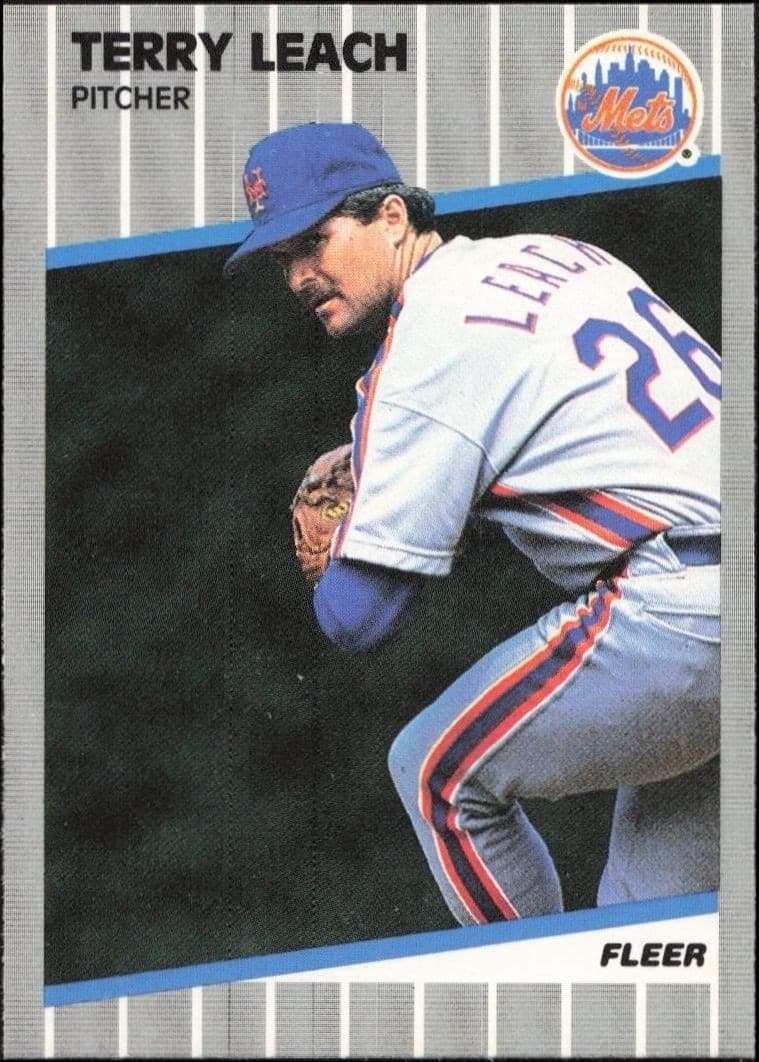 1989 Fleer Terry Leach #40 trading card