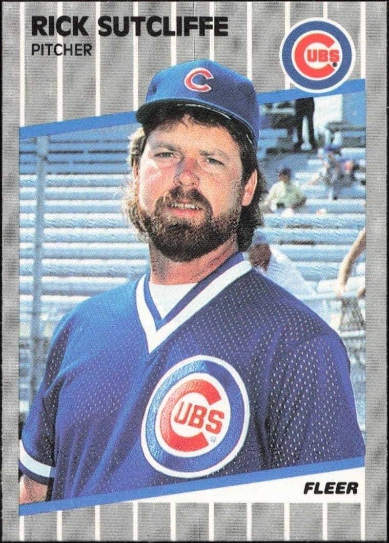 1989 Fleer Rick Sutcliffe #439 trading card