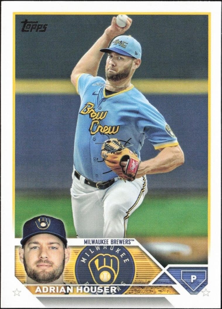 2023 Topps Adrian Houser #323 baseball trading card front