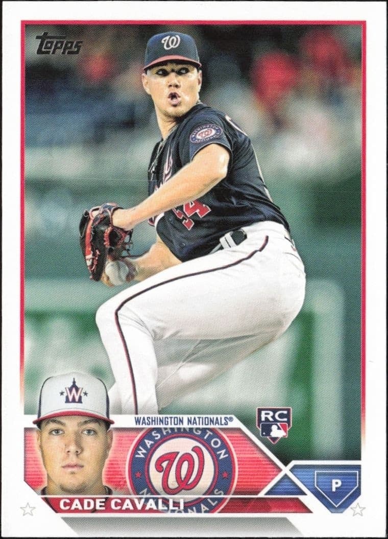 2023 Topps Cade Cavalli #320 baseball trading card front