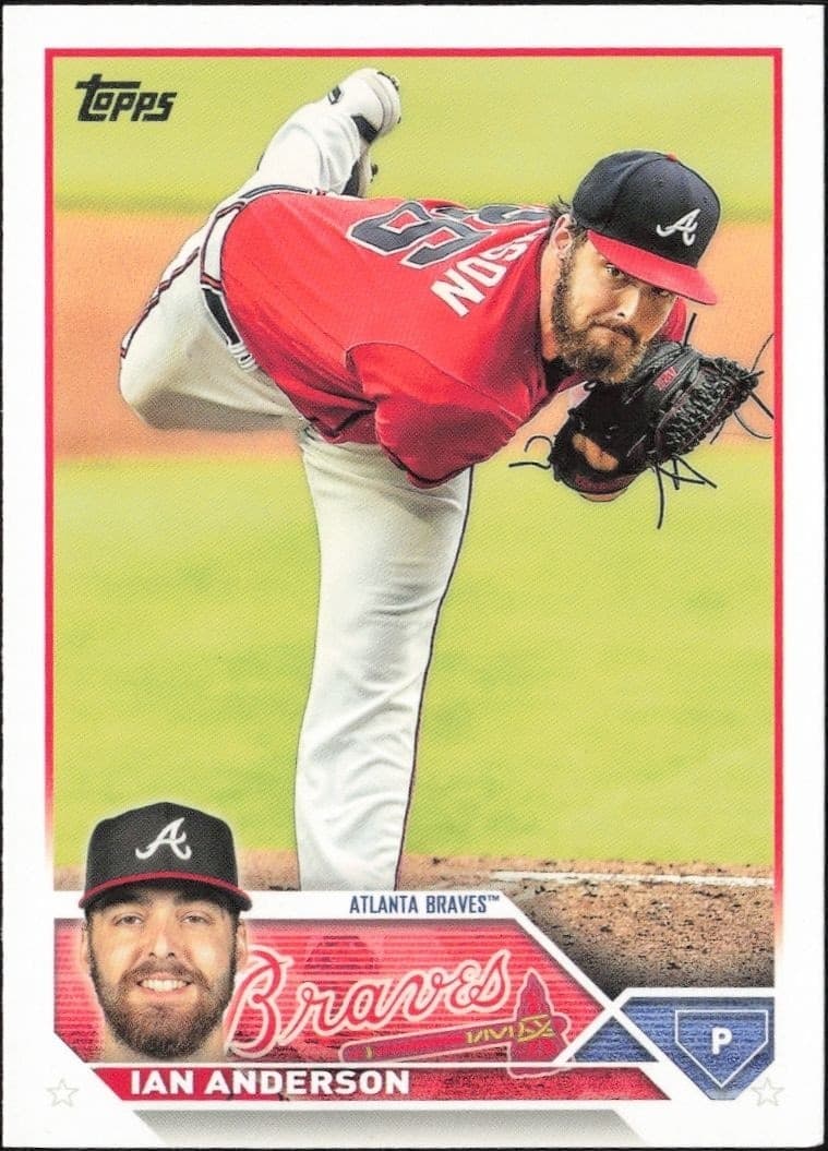 2023 Topps Ian Anderson #114 baseball trading card front