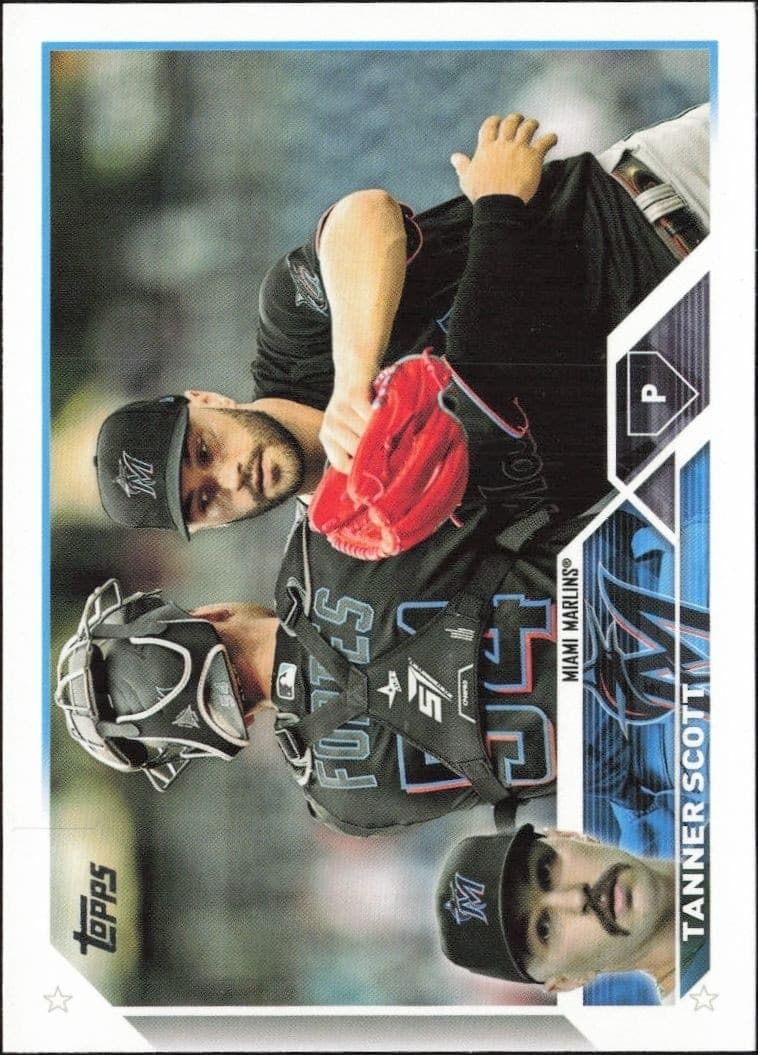 2023 Topps Series 1 Tanner Scott #18 trading card
