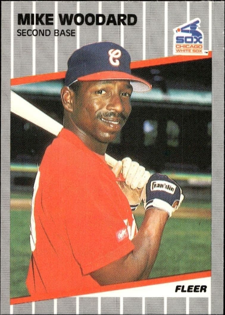 1989 Fleer Mike Woodard #513 trading card
