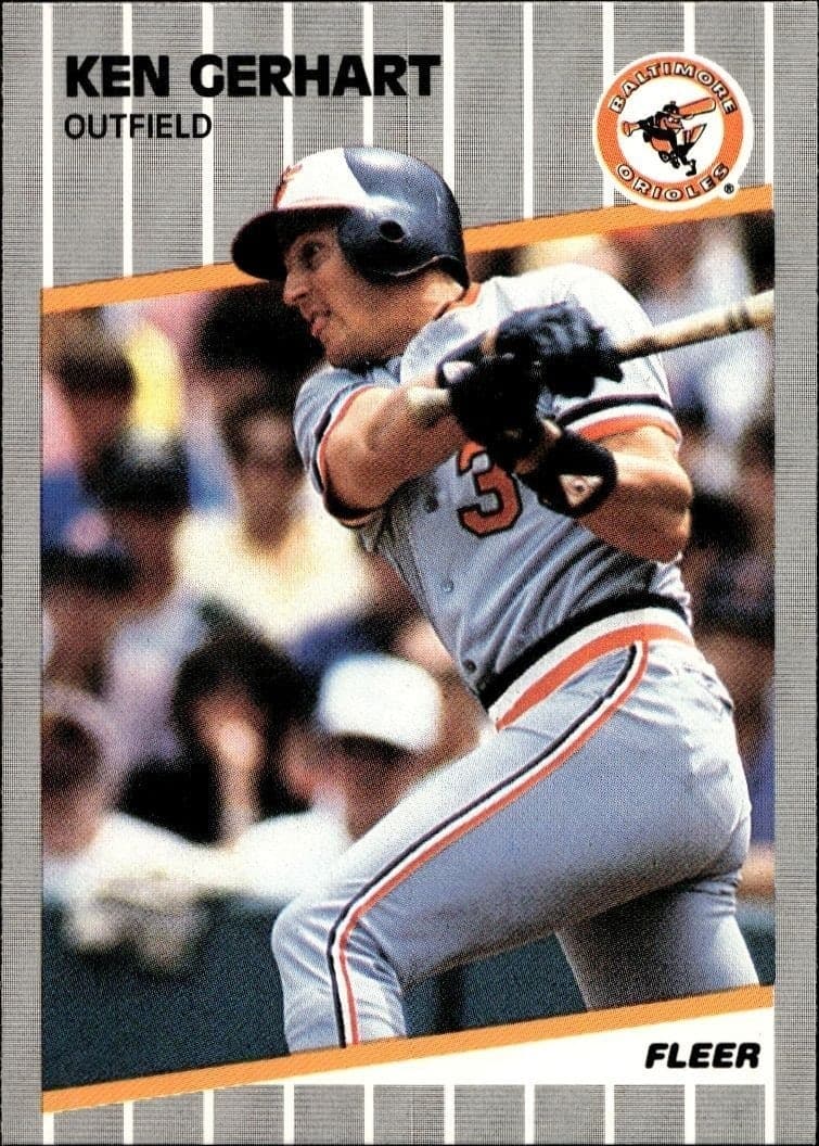 1989 Fleer Ken Gerhart #609 trading card