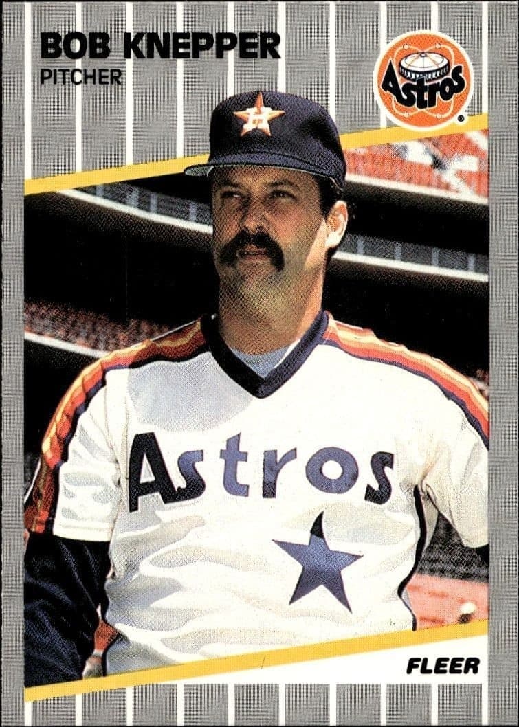 1989 Fleer Bob Knepper #360 trading card
