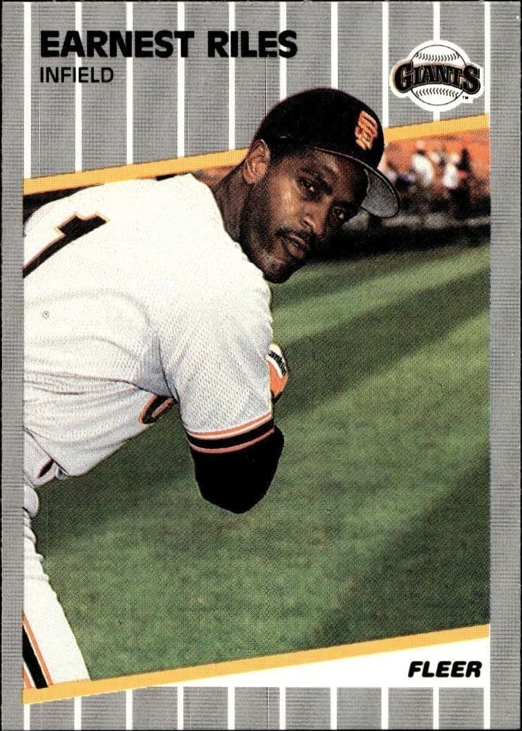 1989 Fleer Ernest Riles #341 trading card