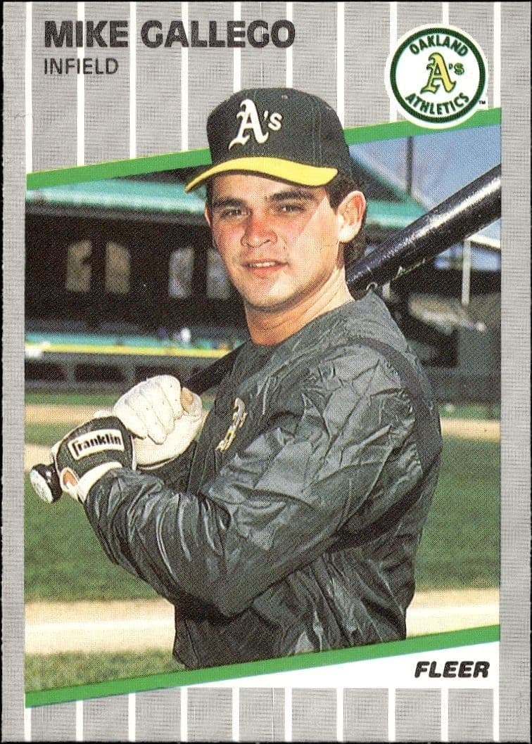 1989 Fleer Mike Gallego #8 trading card