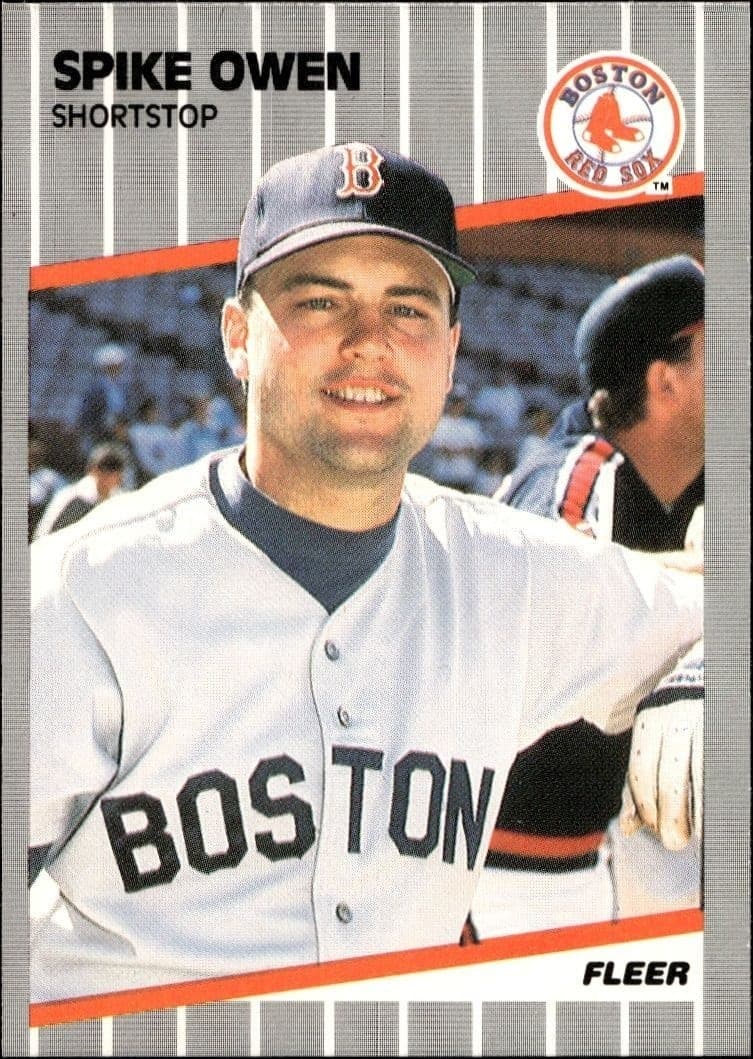 1989 Fleer Spike Owen #93 trading card
