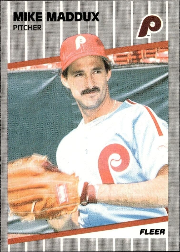1989 Fleer Mike Maddux #576 trading card