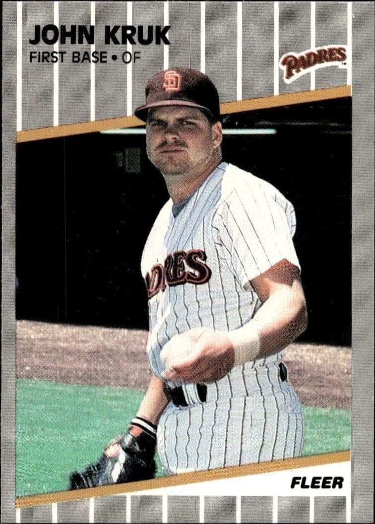 1989 Fleer John Kruk #309 trading card
