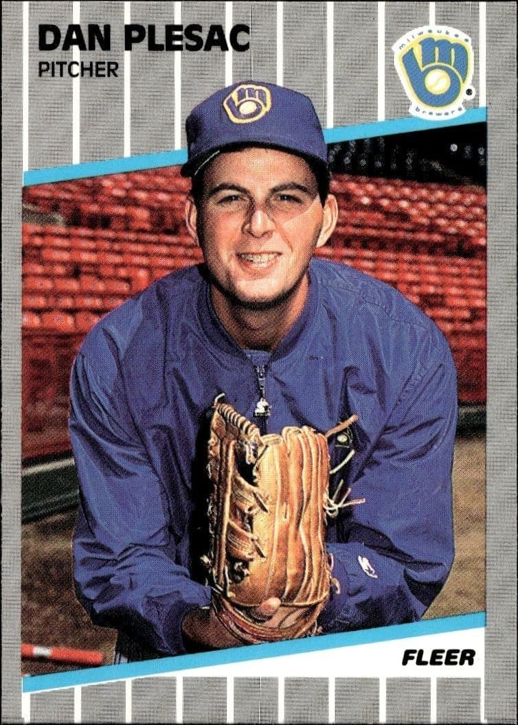 1989 Fleer Dan Plesac #195 trading card