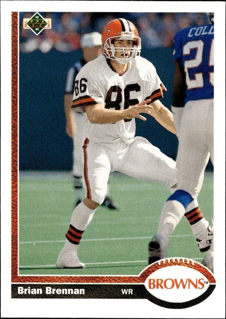 1991 Upper Deck Brian Brennan #561 football trading card front