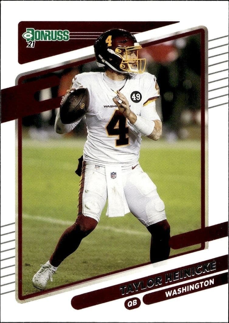 2021 Donruss Taylor Henicke #3 football trading card front