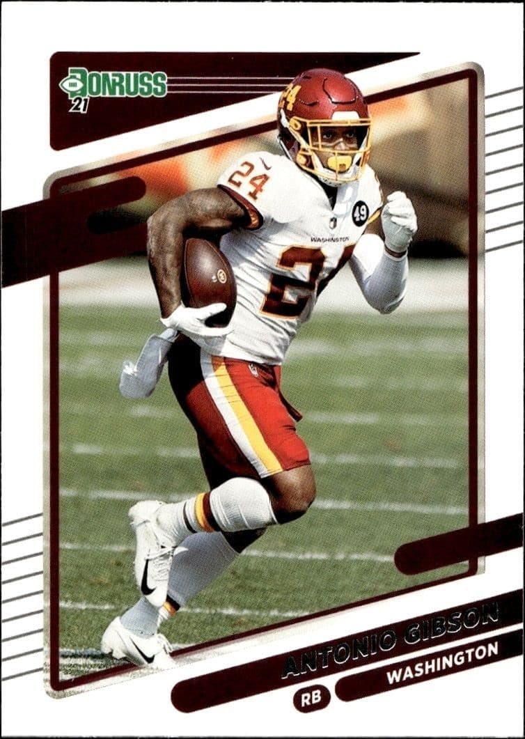 2021 Donruss Antonio Gibson #7 football trading card front
