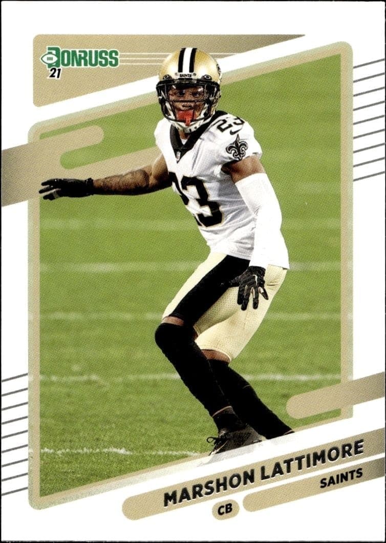 2021 Donruss Marshon Lattimore #99 football trading card front
