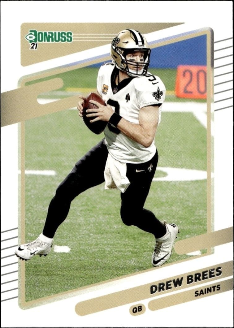 2021 Panini Donruss Drew Brees #93 trading card
